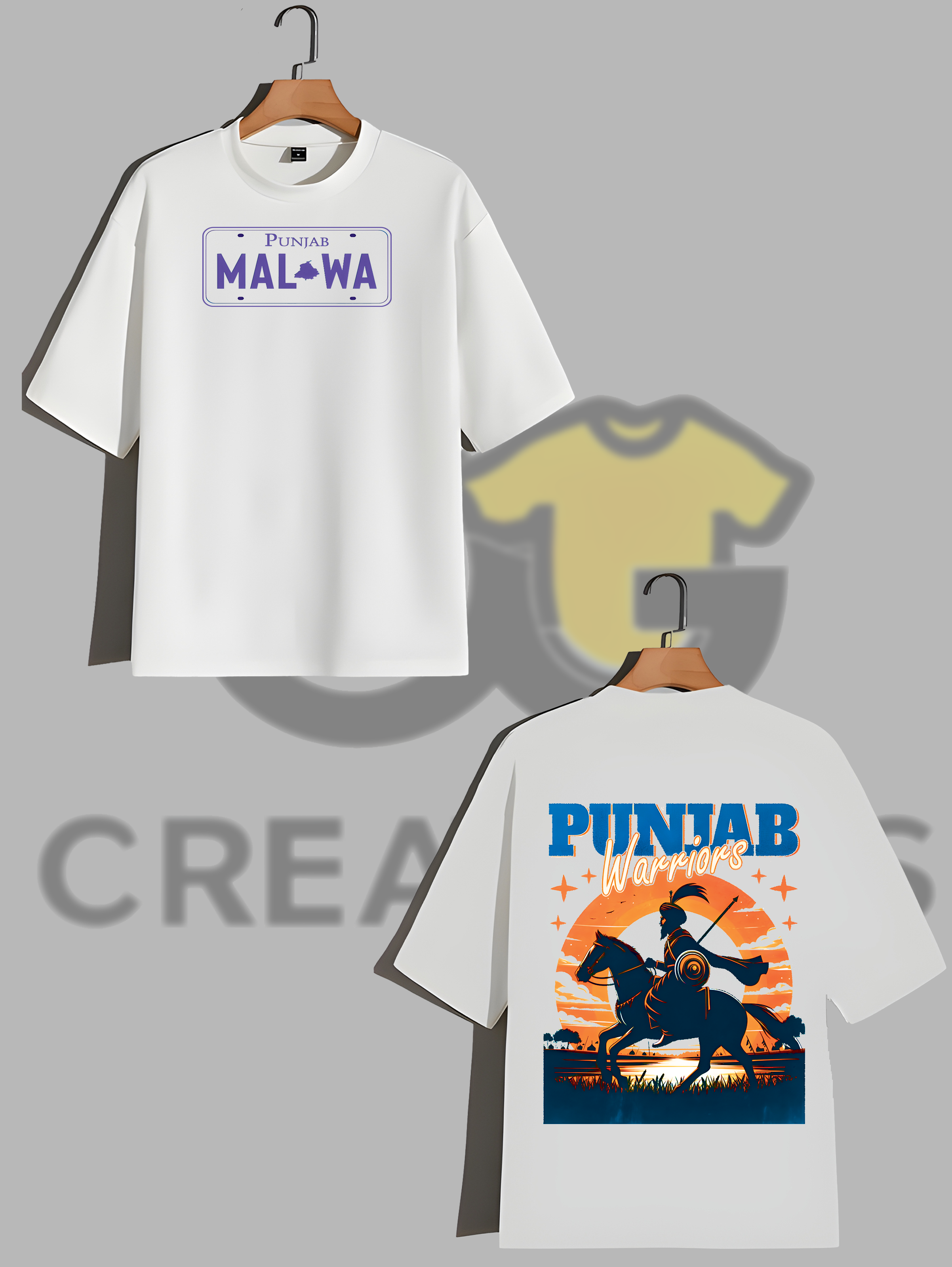 "Malwa Vibe" Oversized T-Shirt – 180 GSM Pure Cotton